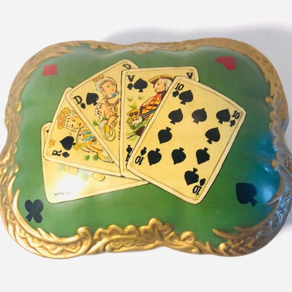 Vintage Raymond Waites Handpainted JewelryBox